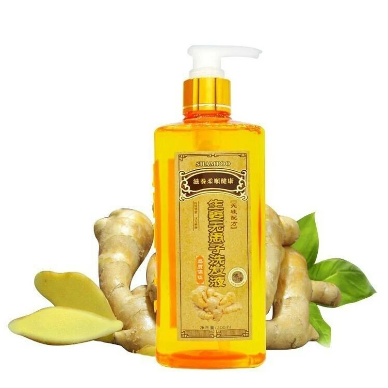 

Professional Ginger Hair Care Shampoo 300ml Nourishing Natural Growth Fast Dense Thicker Anti Hair Loss Product