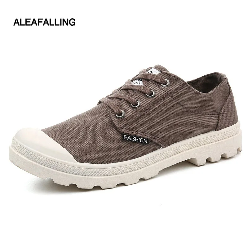 Классические парусиновые мужские ботинки Aleafalling Уличная обувь на шнуровке