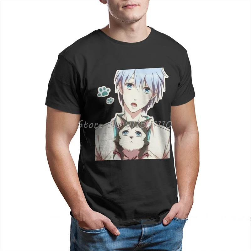 Футболка с принтом из серии аниме Good Dog Kuroko No Basket футболка коротким рукавом для