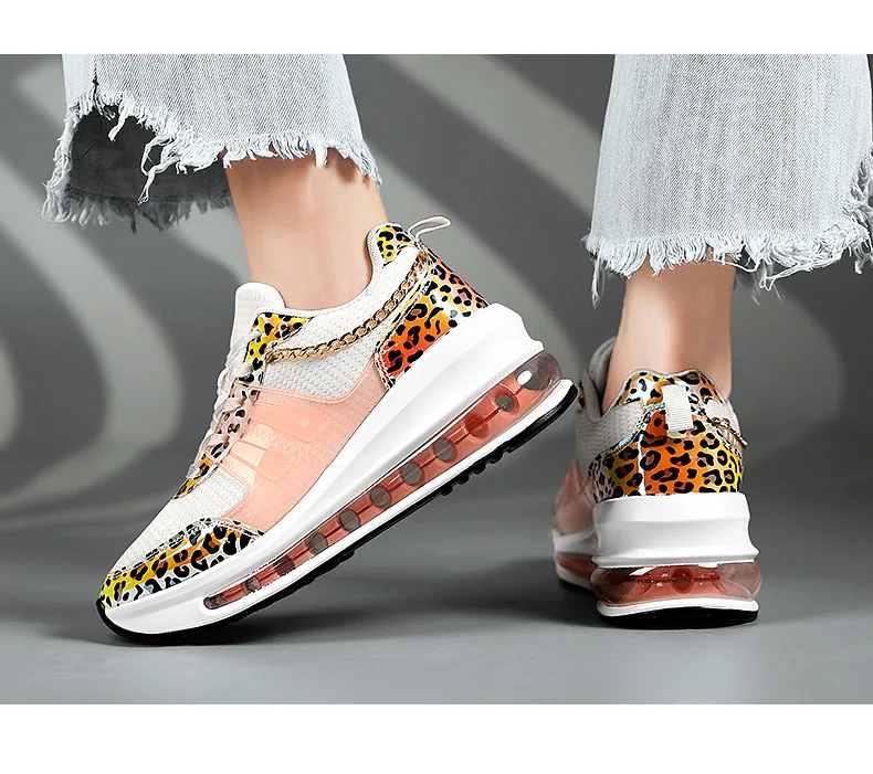 

Fashion Women Sneakers 2021 spring Wild Leopard Print Casual Sneakers Fashion Cushion Sneaker Walking Shoes Woman running shoes