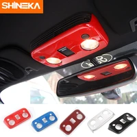 shineka interior accessories for ford mustang 2009 2013 car roof reading lamp panel decoration covers for ford mustang 2015 2017