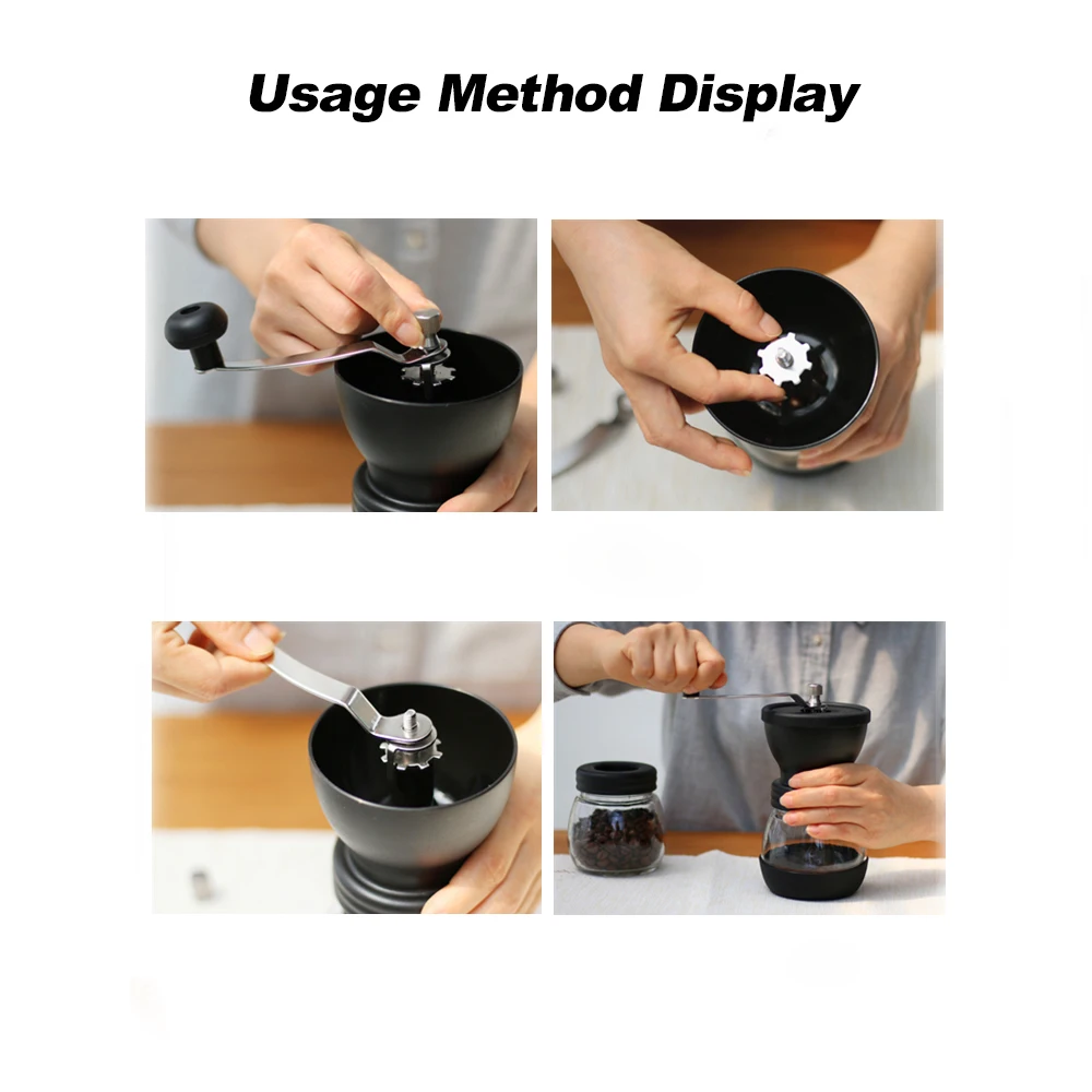 Лидер продаж 2019 ручная кофемолка портативный бесшумный резервуар для хранения