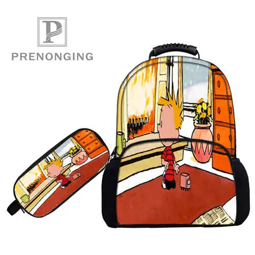 Изготовленный На Заказ 17 дюймов Calvin и застежка рюкзаки пеналы для ручек 3D печати
