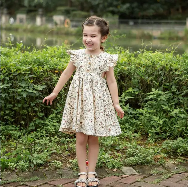 Детское Хлопковое платье-пачка с рукавами на День святого Валентина возраст 2-6