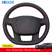 customize diy genuine leather car steering wheel cover for citroen c4l c4 car interior