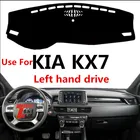 Taijs 3 цвета левосторонний привод высокого уровня из полиэстерного волокна крышка приборной панели автомобиля коврик для приборной панели для KIA KX7 2017 2018 2019 2020