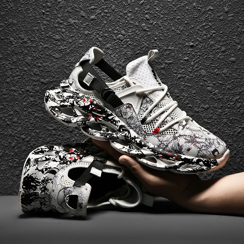 

Fashion Sneakers for Men Casual Shoes Breathable Lightweight Men Shoes Spring Autumn Non-slip Popular Mesh Male Lace Up