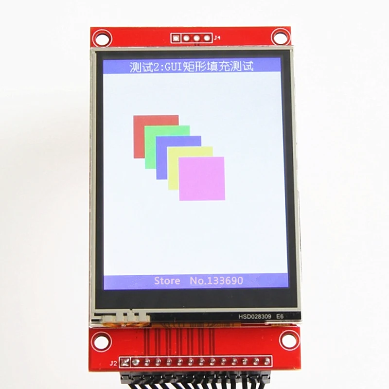 With touch module 2,8 дюймовый TFT ЖК-модуль с сенсорной панелью ILI9341 Привод IC 240(RGB)* 320 SPI порт(9 IO) 240*320 Touch ic XPT2046 для raspberry pi - Цвет: With touch module
