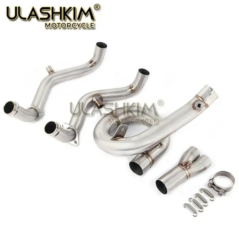 Выхлопная Передняя труба мотоцикла глушитель полная система без шнуровки для