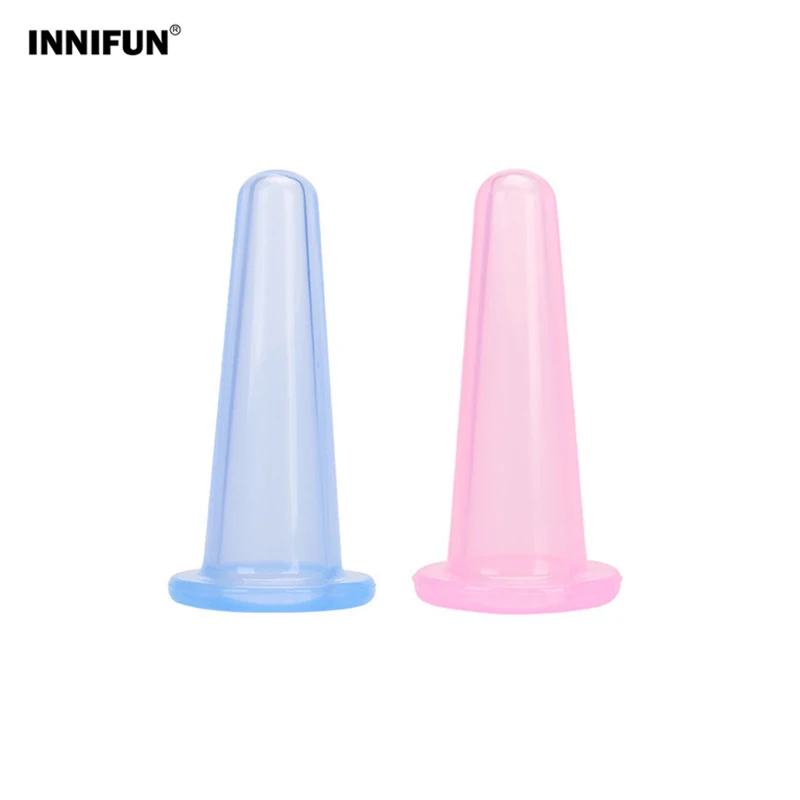

2Pcs S Size Cupping Cup Silicone Vacuum Face Anti Cellulite Suction Cup Cupping Set Facial Body Leg Arm Massage Health Care Tool
