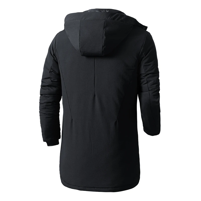 Men 2021 Winter New Plus Long Warm Thick Windproof Parkas Jacket Coat Men Autumn Outwear Outfits Classic Hood Pocket Parka Men