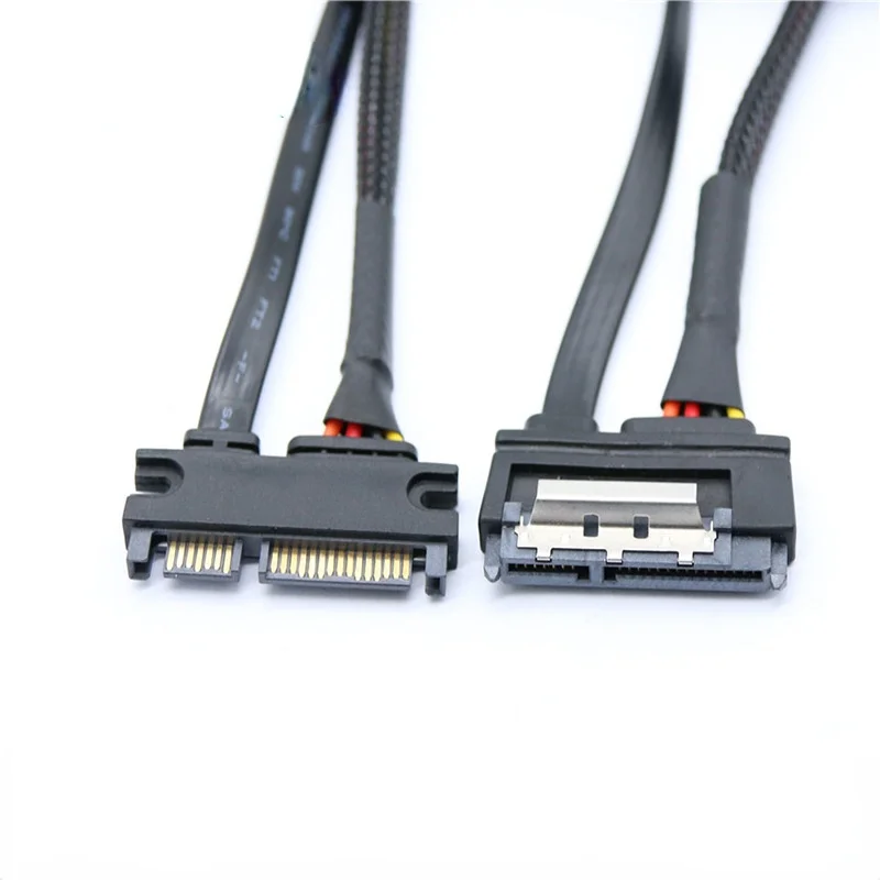 

Sata7 + 15p Male To Female Extension Line with Shrapnel Sata3.0 Hard Disk Power Data Integrated Connection Line