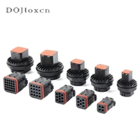 15 sets 481625 pin automobile waterproof connector balck wiring plug male female socket 13208 00013208 001