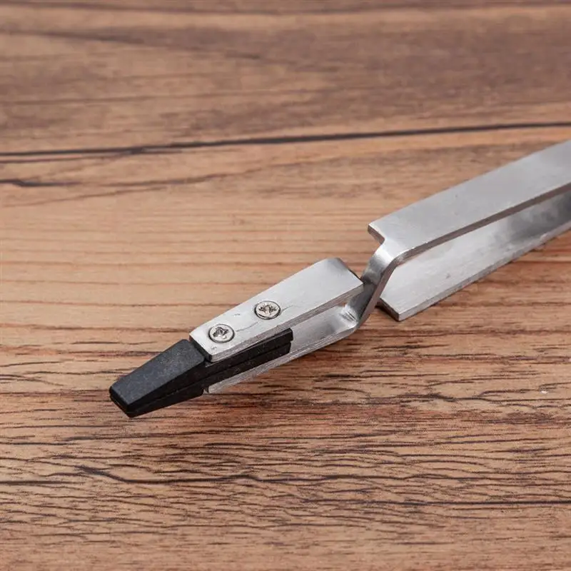 

5pcs Durable Heat Resistant Tweezer Pointed Electronic Tweezers Ceramic Tweezers