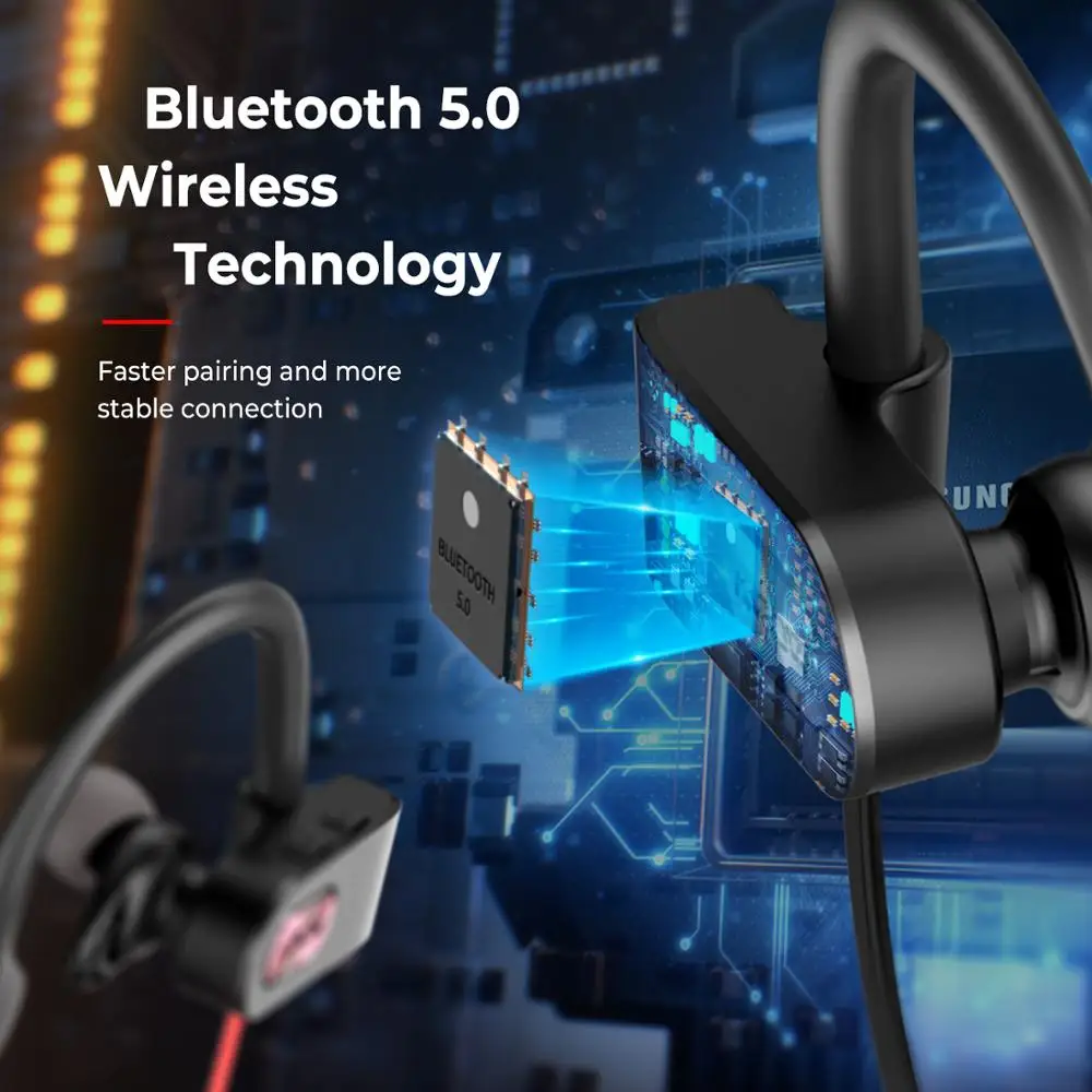 Mpow Flame 2 спортивные наушники Bluetooth 5 0 IPX7 водонепроницаемые 13 часов работы в режиме