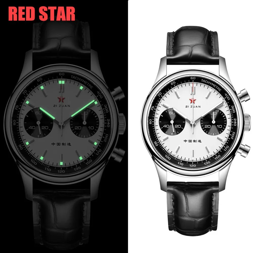 Мужские спортивные механические часы-хронограф кварцевые с сапфировым стеклом 40