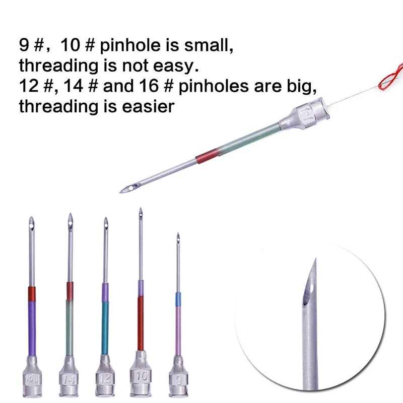5 шт. вышивка прошитая игла и 1 большой глаз бисер иглы инструменты для вышивки