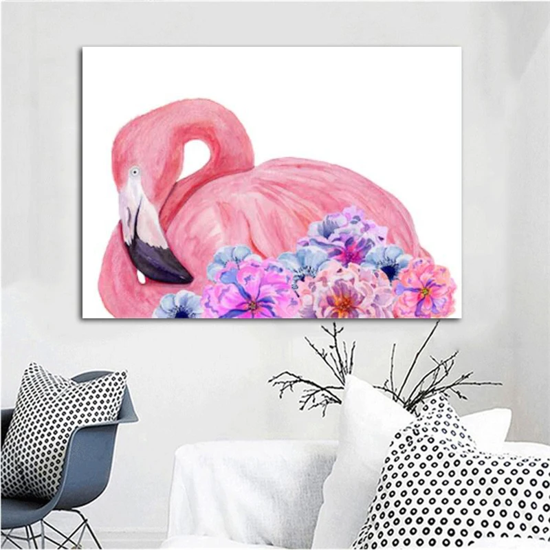 RELIABLI искусство Фламинго животных фотографии для дома холст картины Wall ART Для