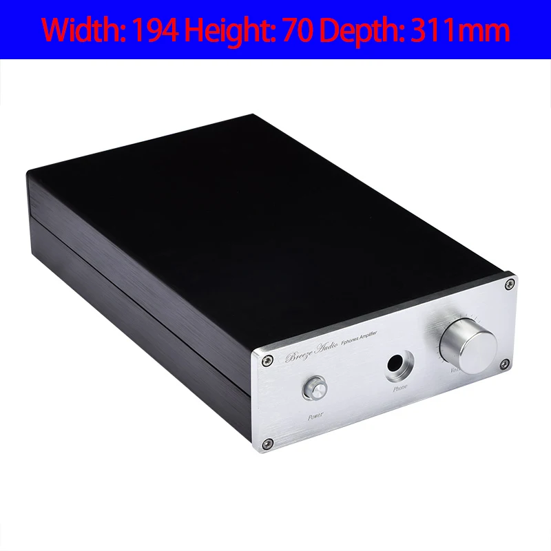

KYYSLB 194*70*311mm 1907E All Aluminum Amp Amplifier Chassis Box House Enclosure DIY Amplifier Case Shell with Foot Knob