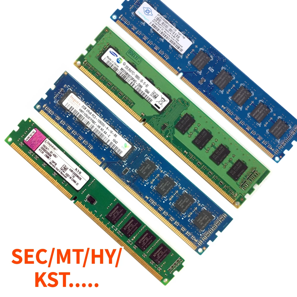 Desktop Ram DDR3 DDR2 2G 1333 800 1066 MHz 10600 12800 8500 Memory 240pin1.5V AMD/intel dimm cpu PC motherboard