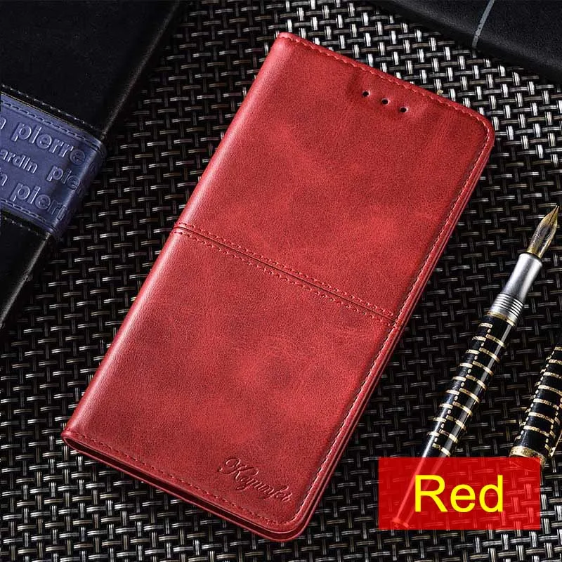 Red Кожаный чехол-книжка для sony Xperia Z4 Z5 XZ XZ1 XZ2 XZ3 XZ4 XZ5 Xperia L1 L2 L3 5 10 VISA кошелек с отделением для карт Магнитный чехол - Цвет: Red