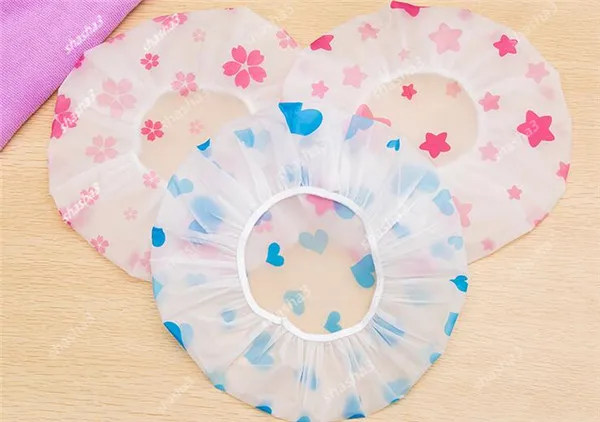 Водонепроницаемая шапочка для душа с мультяшными животными волос многоразовая