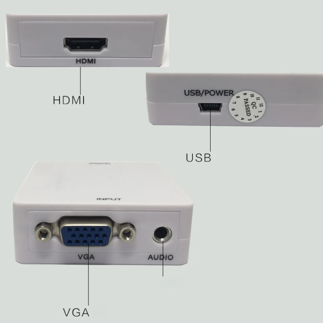 1080P конвертер с аудио HDMI-compatible2VGA устройство для видеосъемки адаптер беспроводной