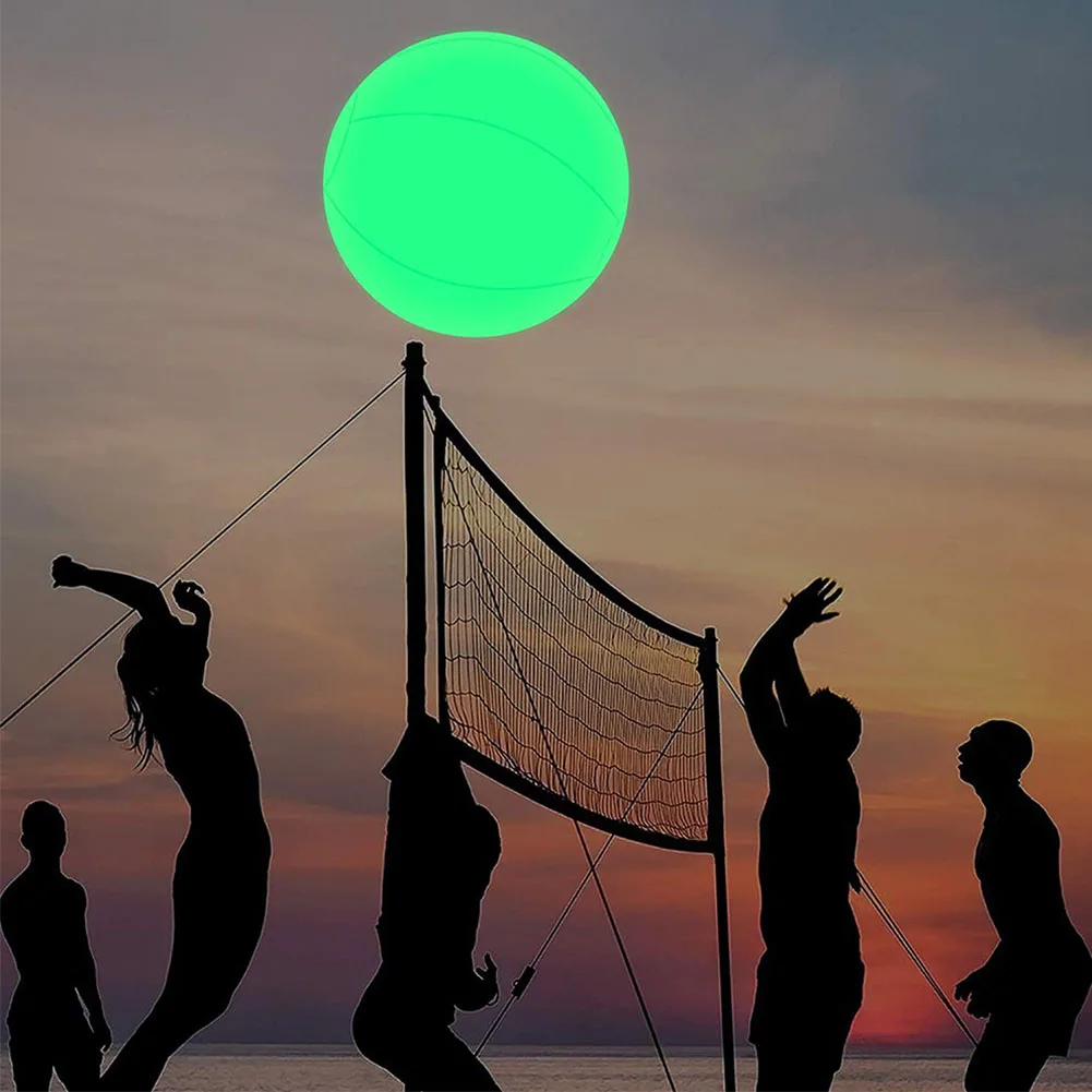 

LED Luminous Inflatable Beach Ball 4 Modes Swimming Pool Toys Party Decorations Suitable for Home Outdoor Garden Lawn Beach