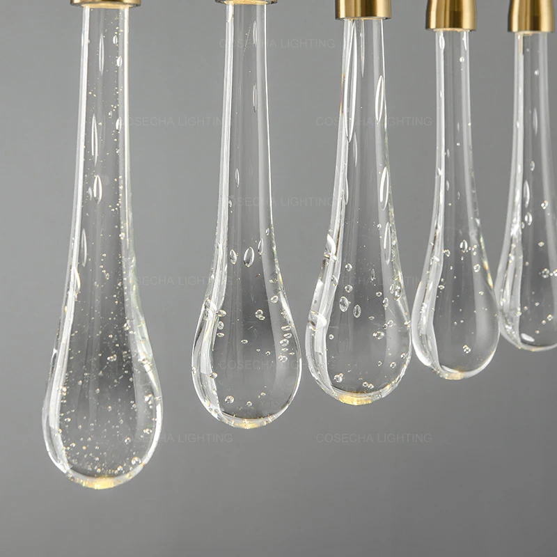 Подвесной светильник с подвеской в виде капли воды ing светодиодный современный