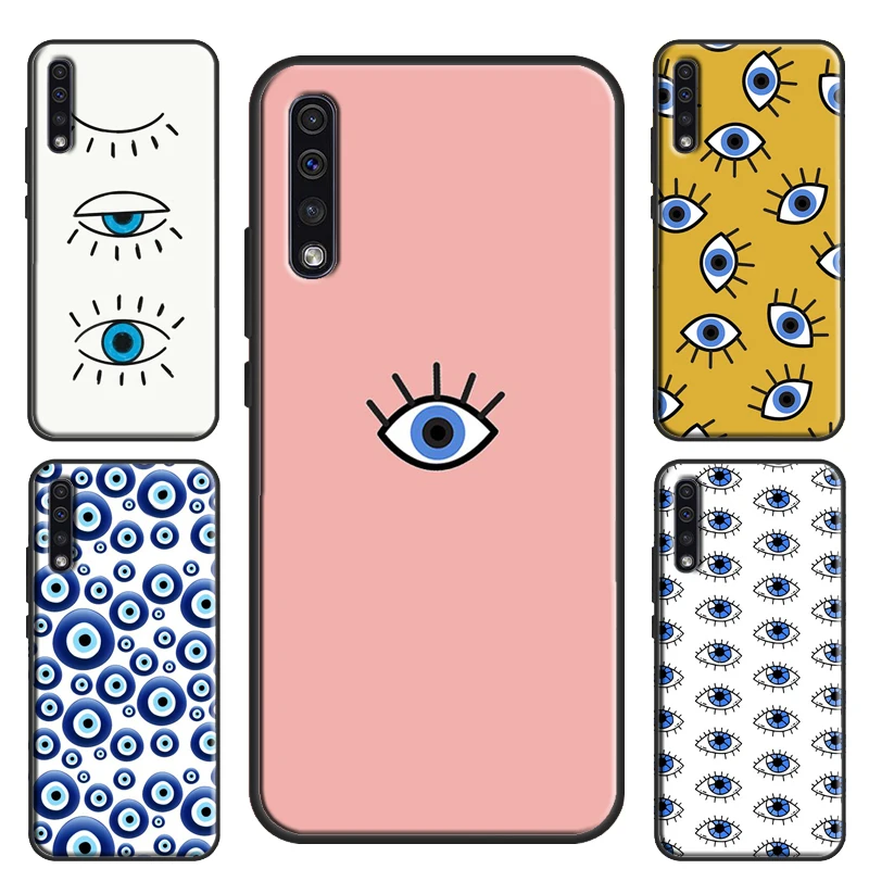 

Eyes Eyelash Aesthetic Case For Samsung A52 A72 A32 A12 A51 A71 A50 A70 A21S S10 S20 Plus S21 FE S22 Ultra Cover