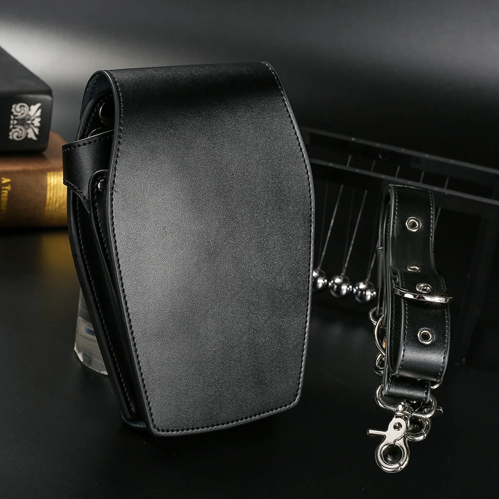 

Leather Salon Pouch Bag Barber Dog Groomer Shear Tools Waist Pack Holder