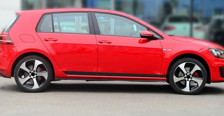 Наклейка на дверь автомобиля боковая юбка наклейка черное углеродное волокно