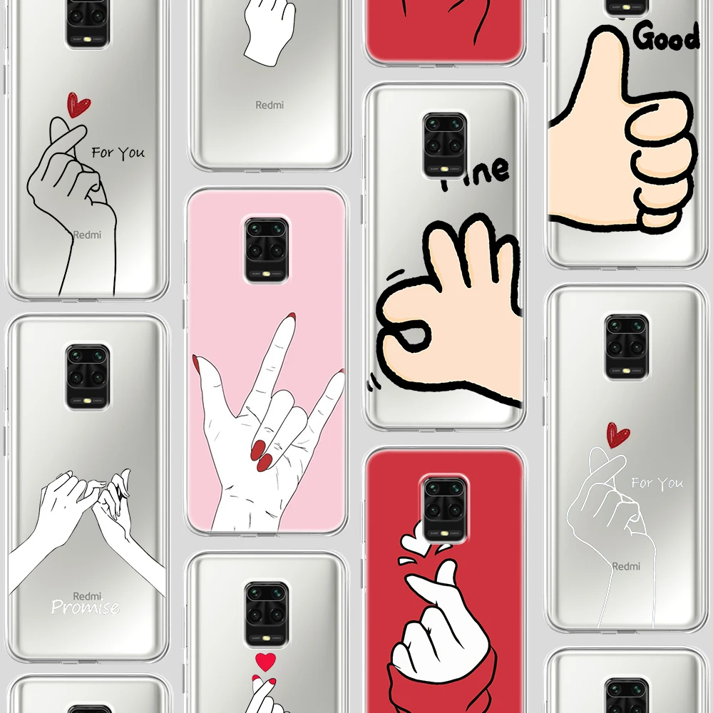 

Heart Love Case For Xiaomi Redmi Note 9 9S 9T K30S 9A 8 8T 9C 8A 9i 7 7A 6 6A K30 K20 Poco F2 X2 Pro Prime silicone Funda