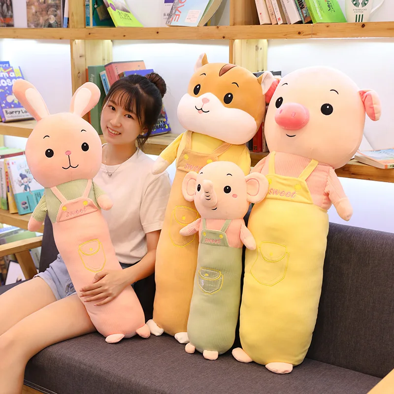 

Cartoon Plush Animal Pillow Long Sleeping Pillow Plush Elephant Rabbit Pig Toy Pregnant Woman Pillow Kid Pillows Sofa Cushion