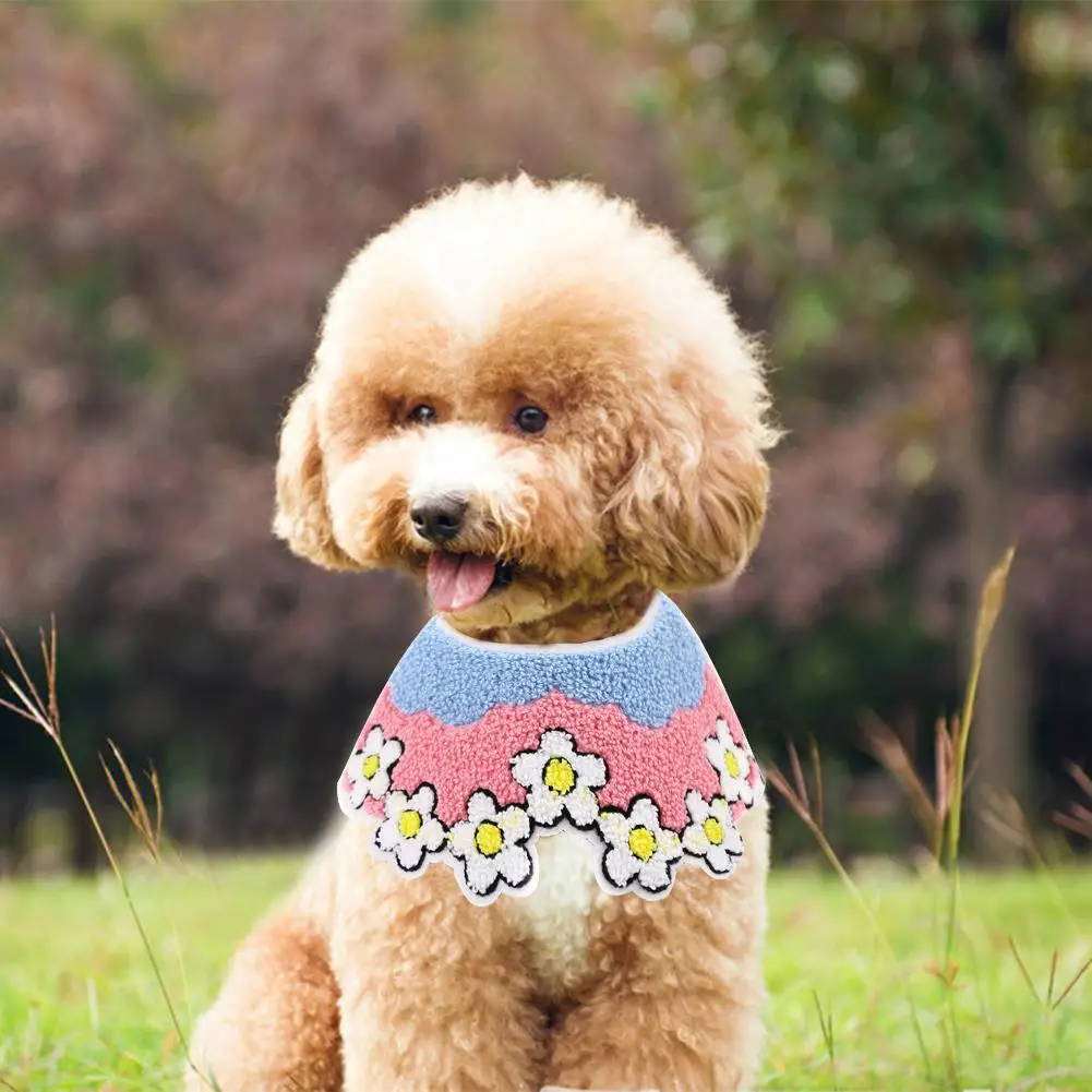 Лидер продаж слюнявчик для домашних животных ошейник собак кружевная шаль