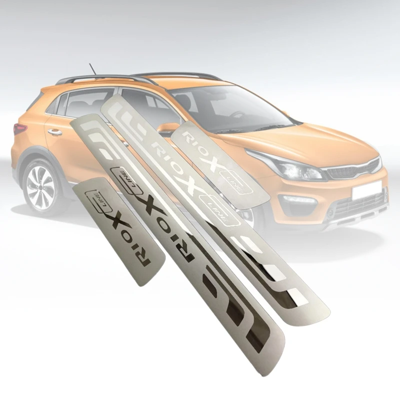 Автомобильные стильные аксессуары из нержавеющей стали Накладка на порог защита