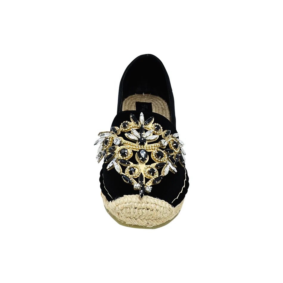 Fujin 2020 новый дизайн весна зима Бабочка Кристалл Женская бархатная обувь с круглым