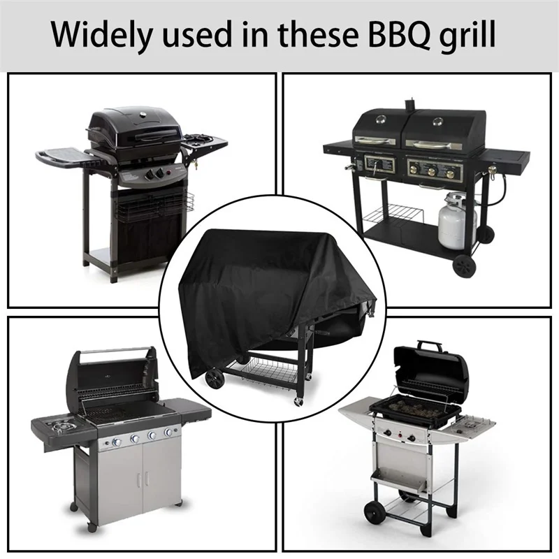 

Waterproof BBQ Grill Cover Barbeque Cover Anti Dust Rain UV For Gas Charcoal Electric Barbe Barbecue Accessories Outdoor Garden