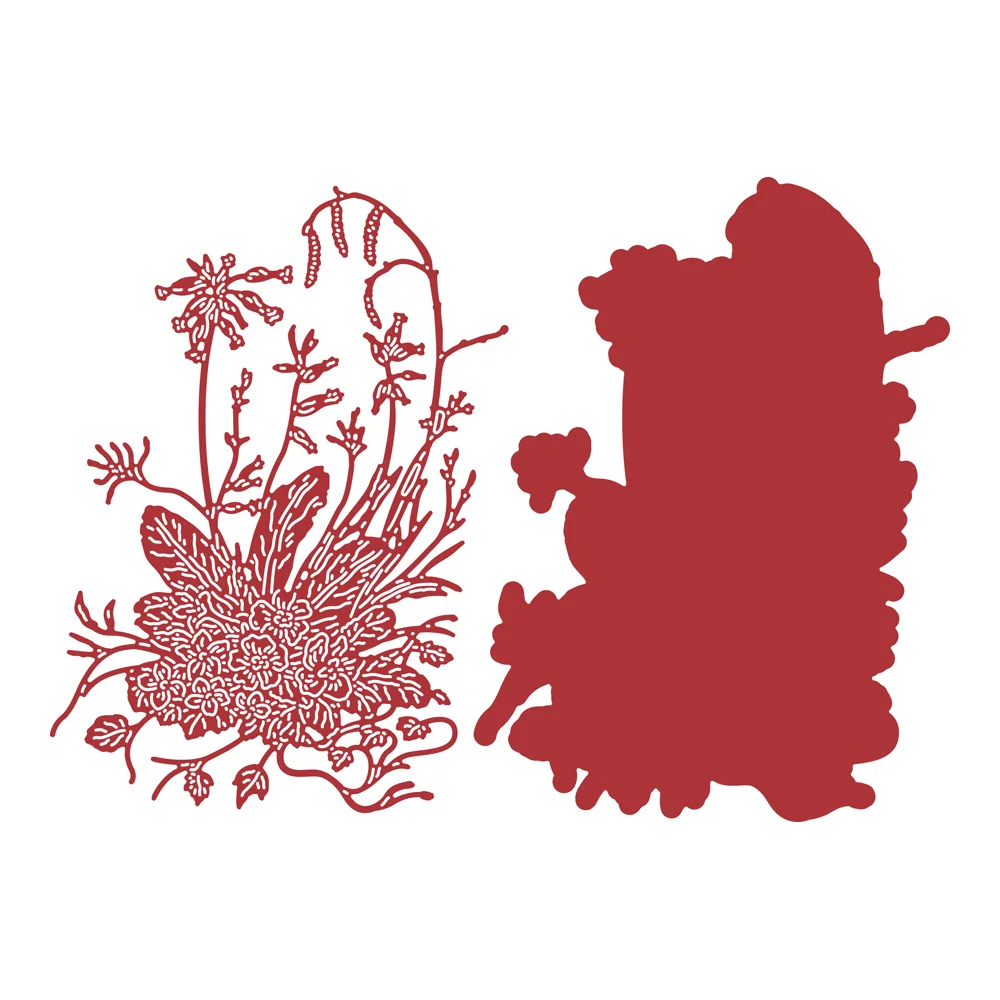 

Lightly Shaded Flowers Metal Cutting Dies Scrapbook Craft Embossing Make Paper Greeting Card Making Template DIY Handmade 2021