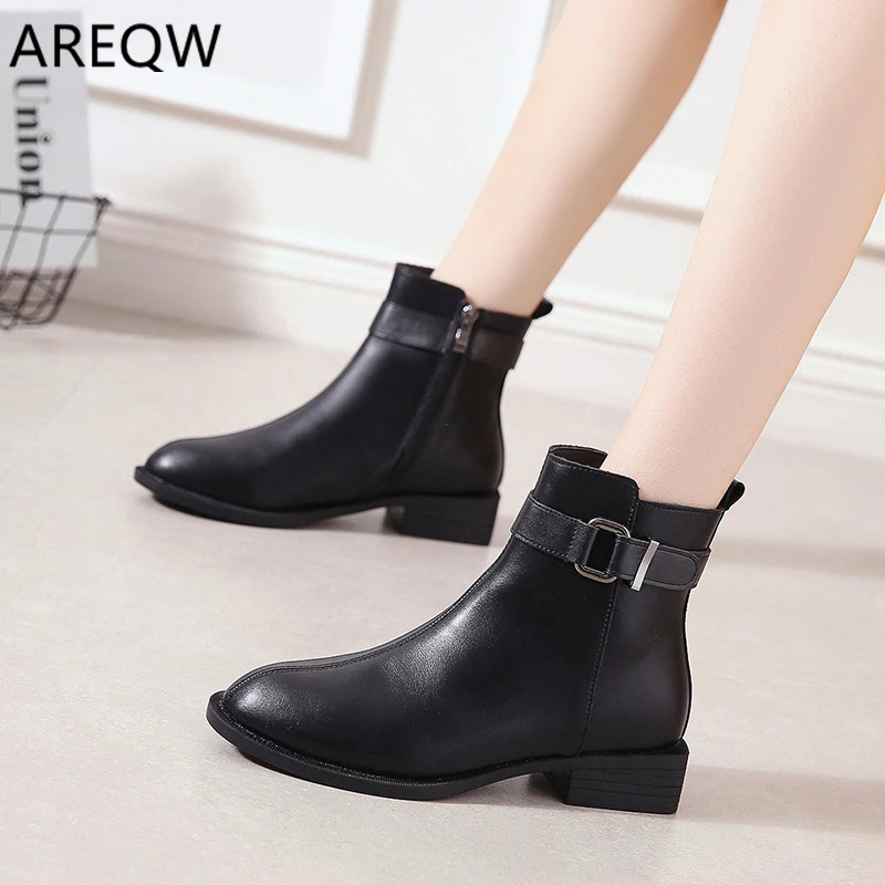 Г., женская обувь из натуральной кожи для мам зимние сапоги до середины икры с Плюшевым Мехом, теплые сапоги на молнии на среднем каблуке
