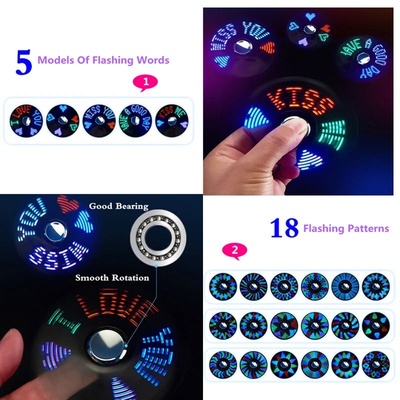 2020 популярная электронная USB зажигалка на кончик пальца ручной Спиннер