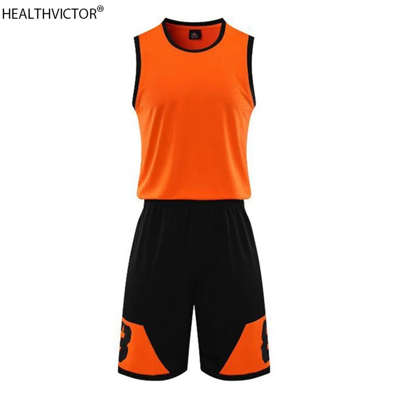 Дышащий модный спортивный костюм с принтом без рукавов майка шорты студенческий