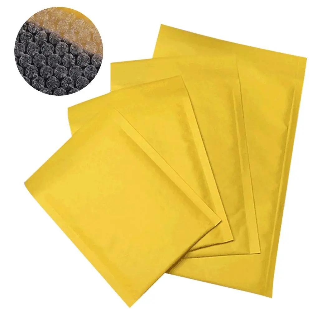 

50Pcs Kraft Paper Bubble Shipping Envelope Bags Thick Packaging Mailing Storage Pouches