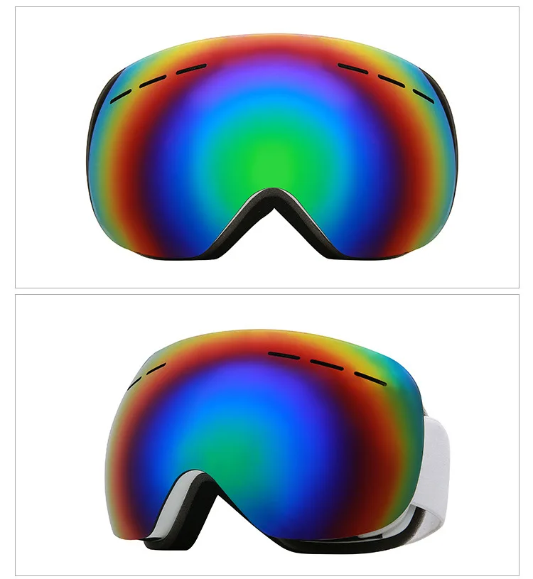 Лыжные очки UV400 защита сноуборд очки Анти-туман большой Лыжная маска очки снег снегоход Мужчины Женщины Катание на лыжах Спорт на открытом воздухе