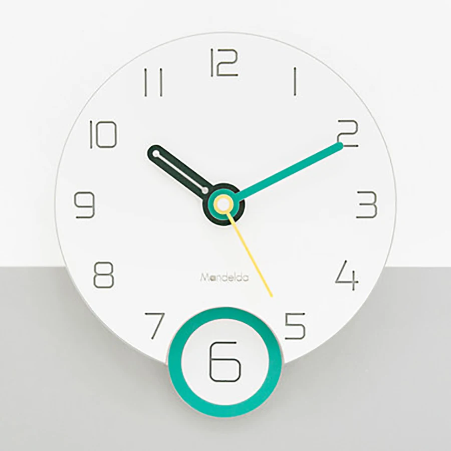 

Modern Swing Wall Clock Europe Living Room Home Cartoon Children European Clock Silent Round Wall Clock Creative Design W
