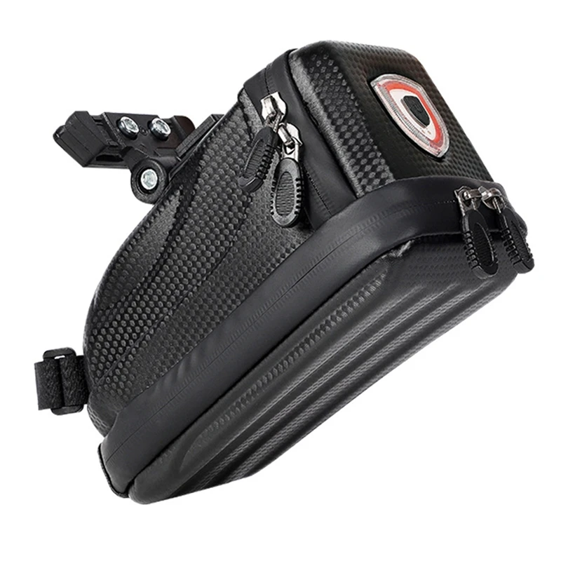 

WEST BIKING Водонепроницаемая седельная сумка с задним фонарем, велосипедные сумки, Твердый чехол с древесным углем, прочный пакет светильник ле...