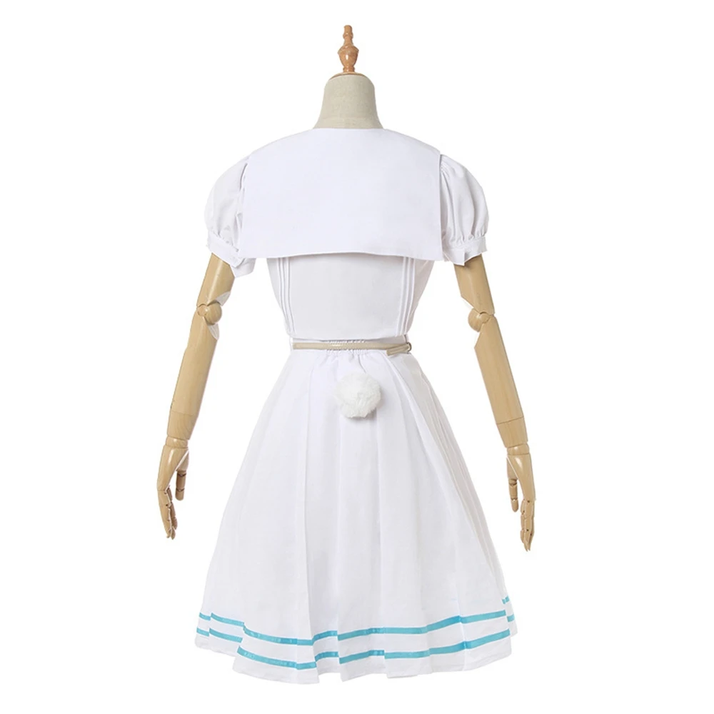 

Anime Cosplay Beastars Haru Costume Lolita Dress Wig Ears Women Japanese School Uniform White Rabbit Halloween Costume