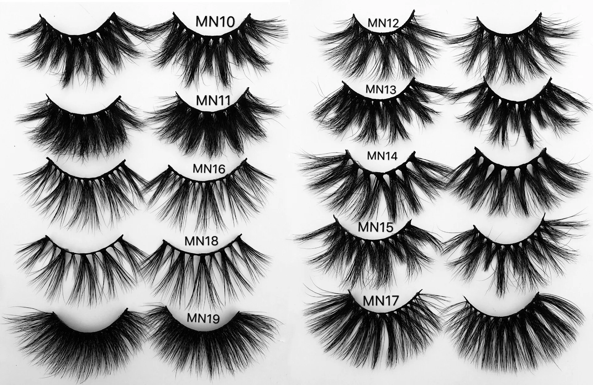 

Wholesale 3D Mink Lashes 50pairs Eyelashes 100% Cruelty Free Handmade Lashes 25mm Full Strip Lashes Soft False Eyelashes Makeup
