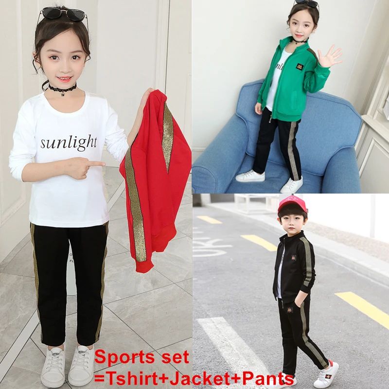 Детская одежда наряды для девочек с оборками комплект одежды куртка + футболка