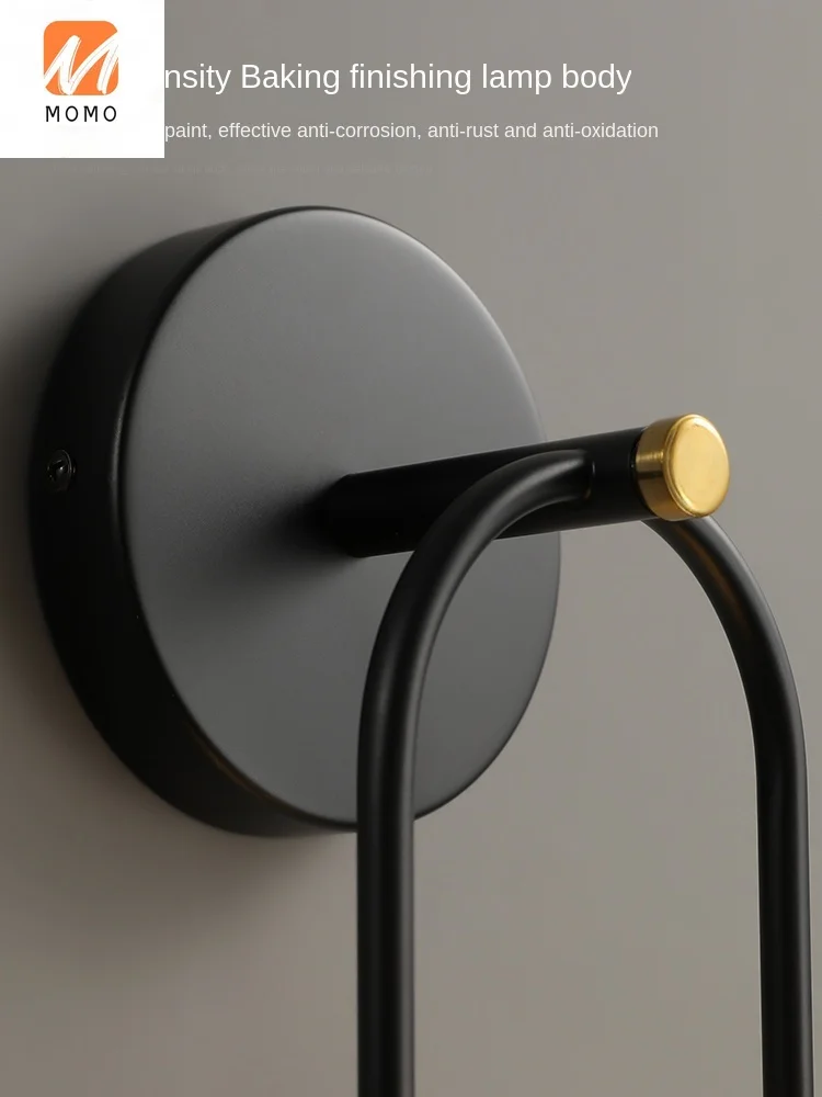 

Post-Modern Light Luxury Wall Lamp Bedroom Bedside Lamp Corridor Aisle Living Room Lamp Two-Head Decorative Wall Lamp Home Decor